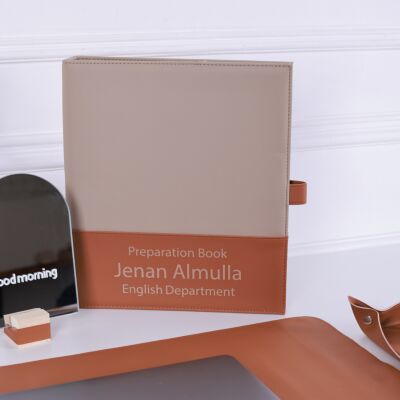 Teacher's file and Leather Office Set