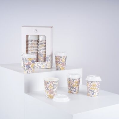 Doodle Art Paper Cups