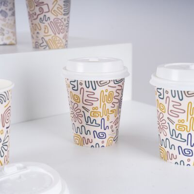 Doodle Art Paper Cups